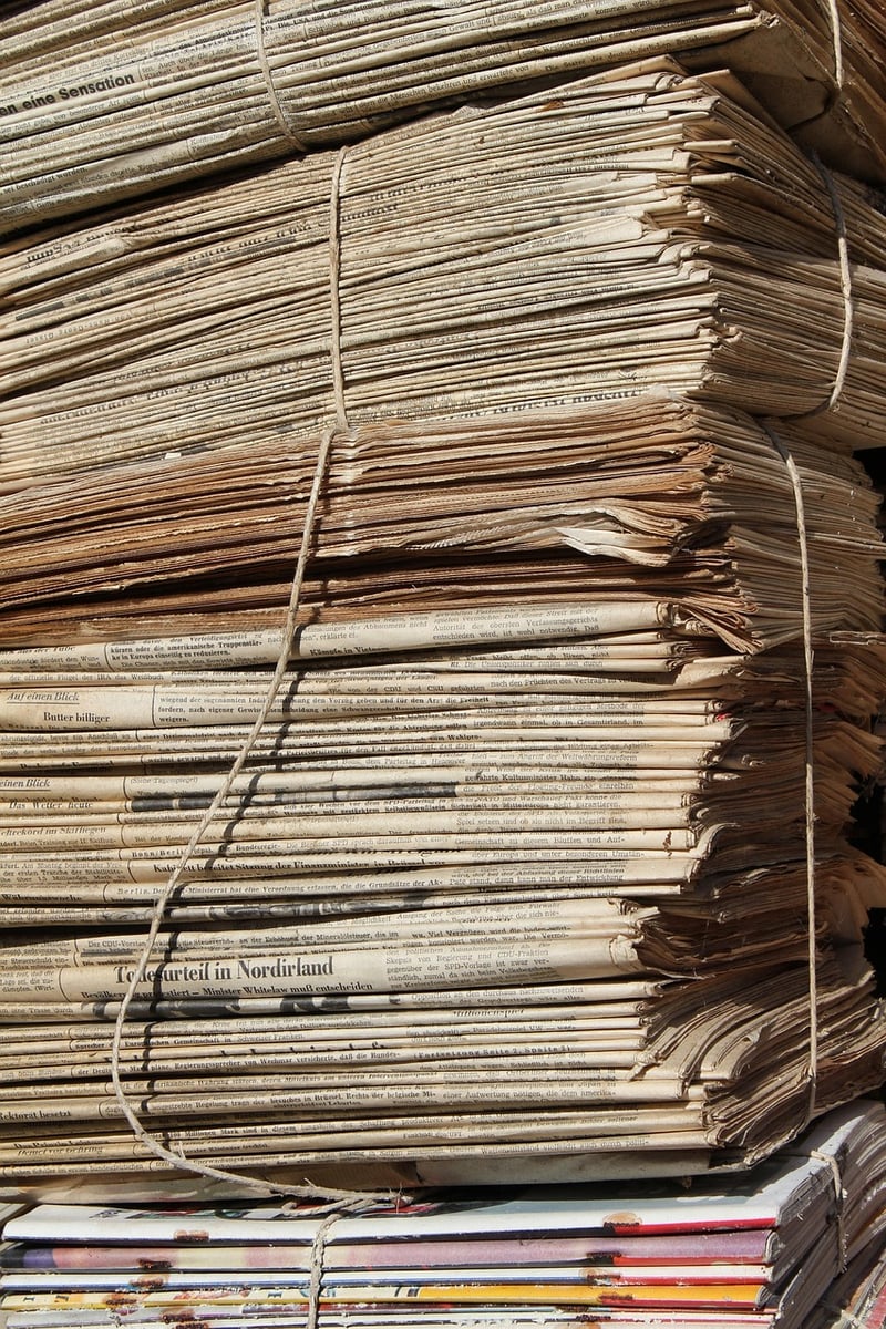 Newspaper Coasters